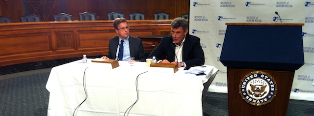 Russian Opposition Leader Boris Nemtsov Speaks at IMR/FPI Forum in Washington