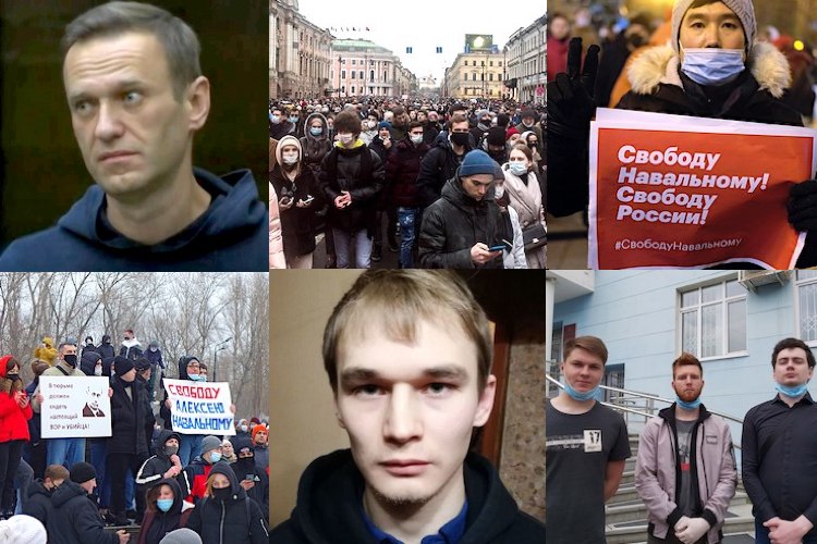 January 2021: Alexey Navalny, Azat Miftakhov, Perm activists